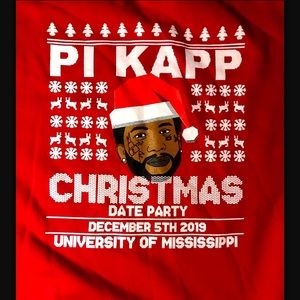 Pi Kapp University Of Mississippi Xmas Sweater Lrg